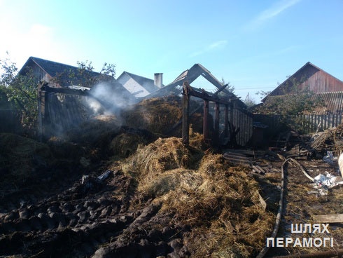 В деревне Балаши  горели рулоны соломы, велосипед и бензопила