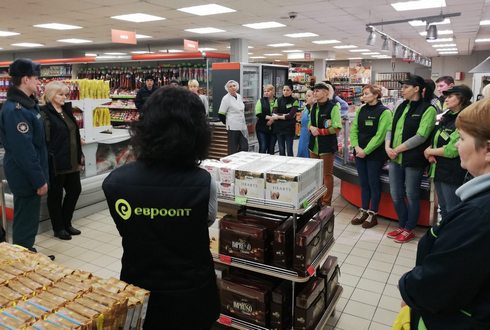 Проведен мониторинг противопожарного состояния магазина «Евроопт»
