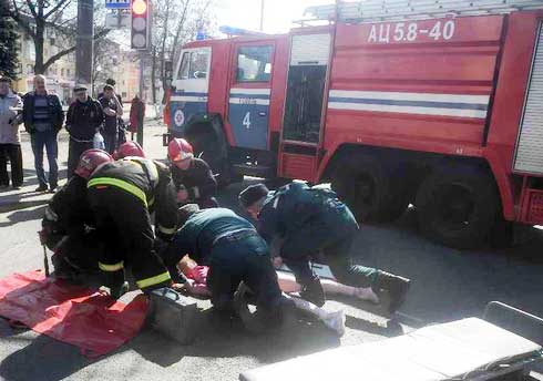 Следовали на пожар - оказали помощь при ДТП