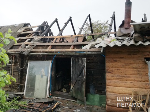 В Вилейке горела хозпостройка. Из-за пожара чуть не сгорел соседский гараж