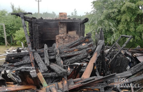 В выходные в Вилейском районе горела баня