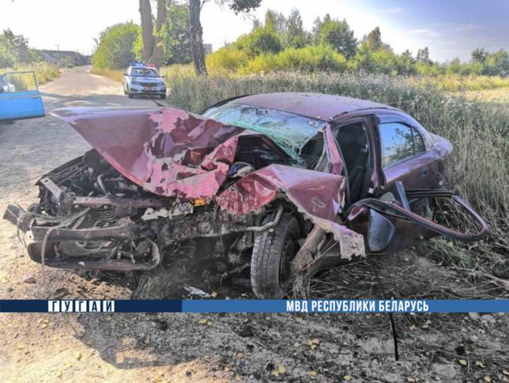 В Вилейском районе после столкновение авто с деревом, погиб непристегнутый пассажир