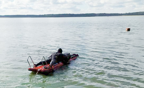 Группа спасения на воде провела очередные занятия на Вилейском водохранилище