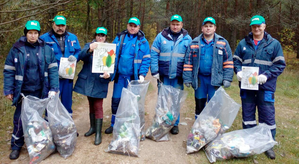 В выходные порядок на земле наводили работники лесхоза и добровольцы – более 330 человек