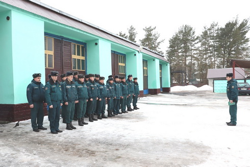 Занятия по строевой подготовке (Вилейский район)
