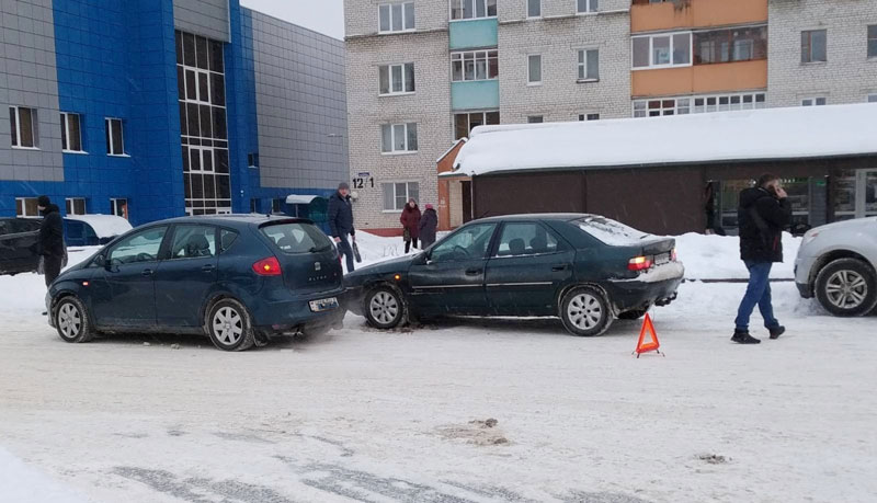 Фотофакт. В Вилейке произошло два ДТП