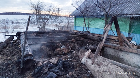 У жителей Вилейского района чуть не сгорел погреб с запасами на зиму