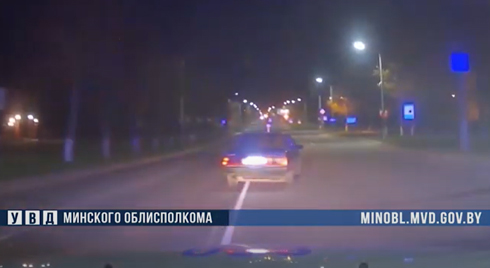 Пьяный водитель-бесправник устроил ночное ралли на улицах Молодечно (ВИДЕО)