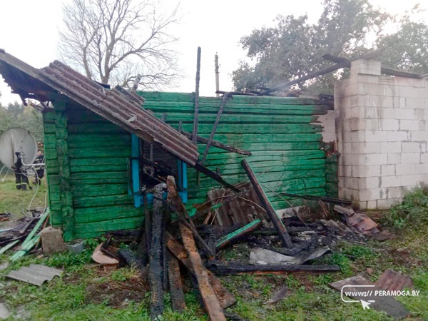 В Вилейском районе печь стала причиной пожара в жилом доме