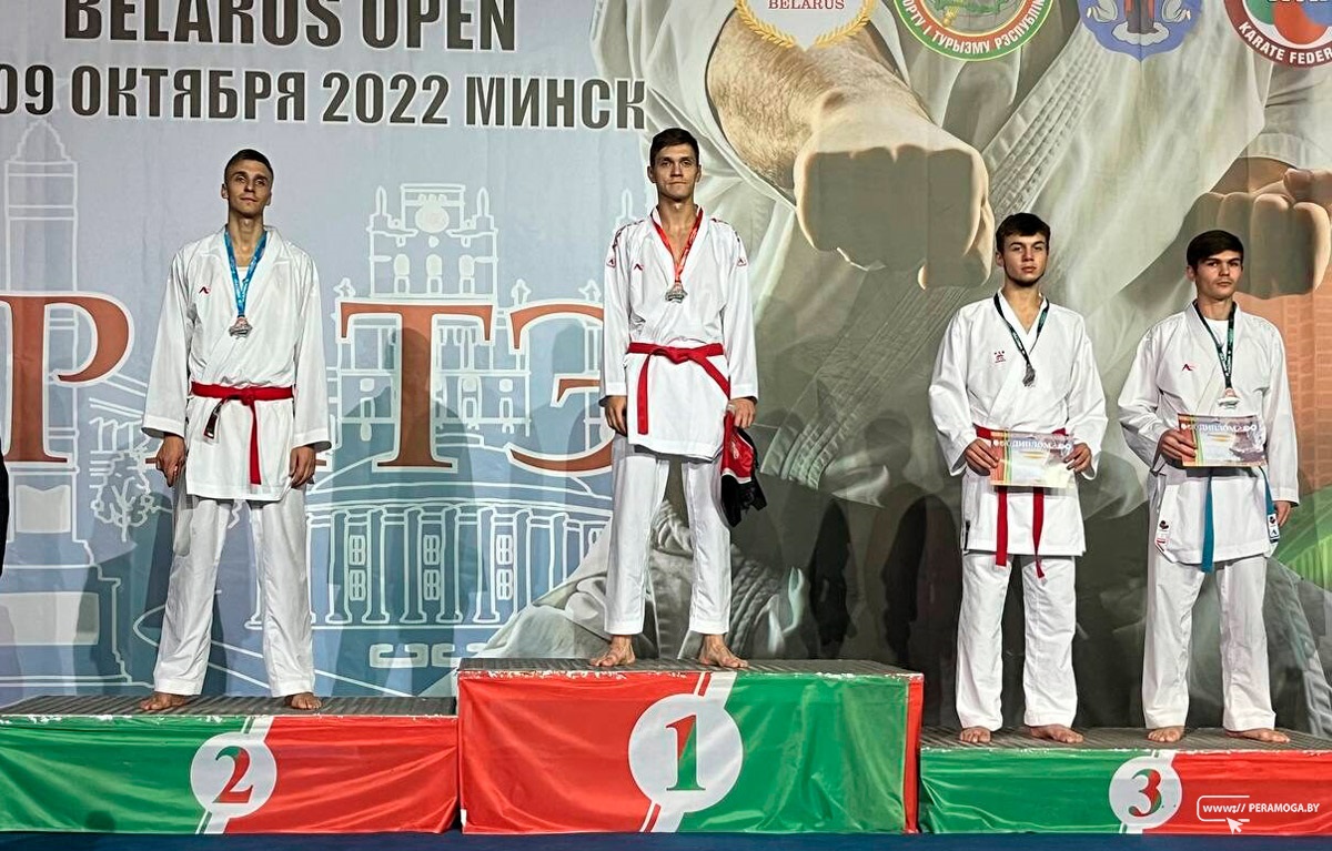 Никита Кириевич занял II место на Международном турнире по каратэ Belarus Open