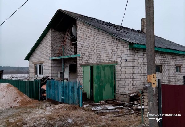 На пожаре в Вилейке погиб мужчина