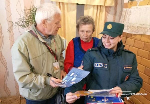 Пожарно-профилактический рейд прошел на территории Людвиновского сельсовета