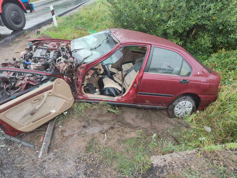 ДТП в Вилейском районе: столкнулись автобус с пассажирами и легковой автомобиль