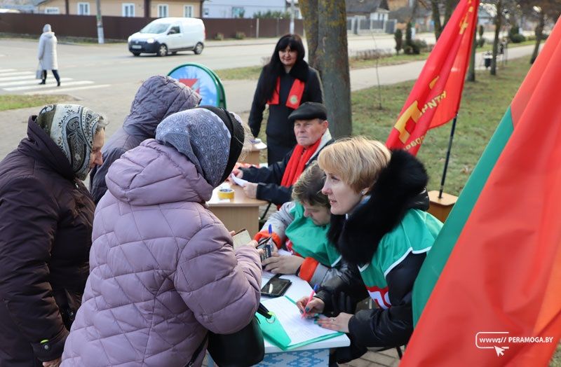 В Вилейке проходят пикеты по сбору подписей за выдвижение кандидатов в Президенты