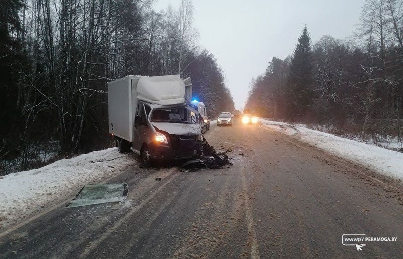 В Вилейском районе произошло ДТП с участием лесовоза. Есть пострадавший