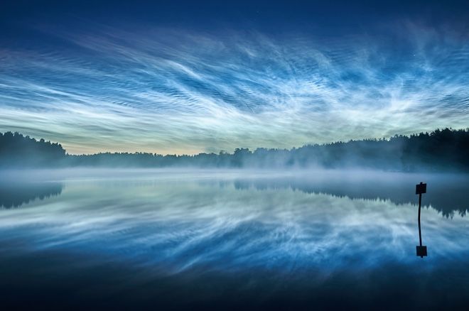 В июне можно будет наблюдать серебристые облака и звездопад Боотиды