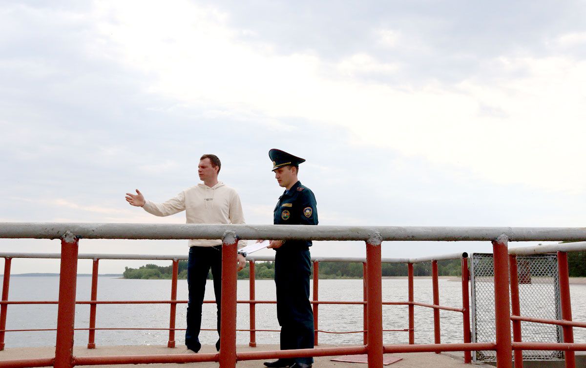 Проведены обследования гидротехнических сооружениях, расположенных в Вилейском районе