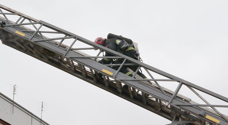 «Тушили» пожар, искали «пострадавшего»: на Вилейщине работала школа оперативно-тактического мастерства