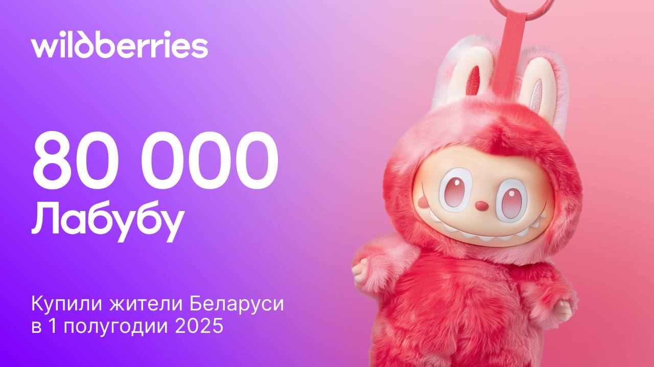 Wildberries: белорусы в первом полугодии купили 80 тыс. Лабубу