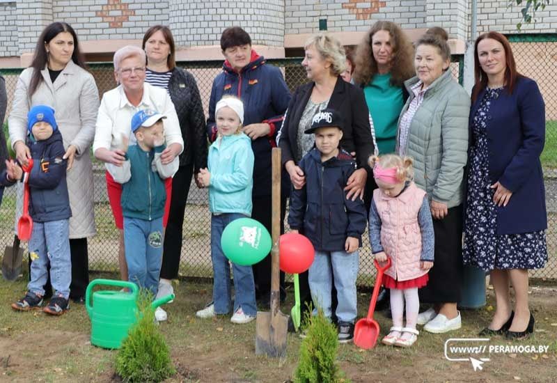 Аллея поколений высажена в детском саду №1