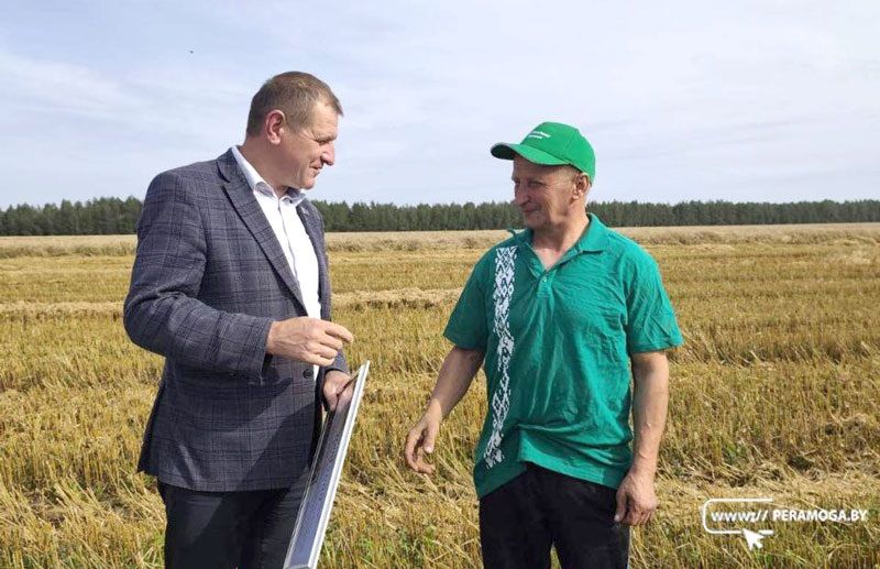 Вілейскія аграрыі старанна працуюць на жніве, уносячы свой уклад у агульны каравай Вілейскія аграрыі старанна працуюць на жніве, уносячы свой уклад у агульны каравай
