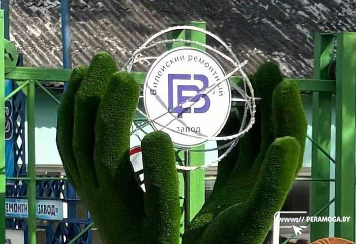 Возле Вилейского ремзавода появился новый арт-объект высотой более 2 метров