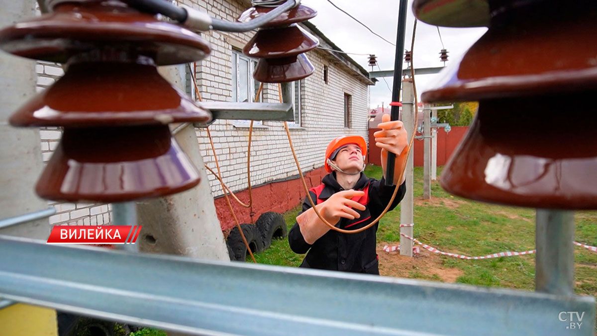 Мини-полигон для электромонтёров появился в Вилейке