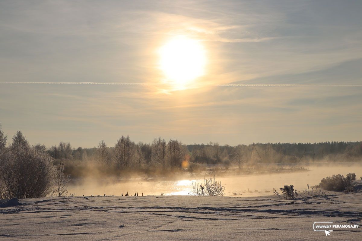 Фоторепортаж: морозная сказка в Вилейке