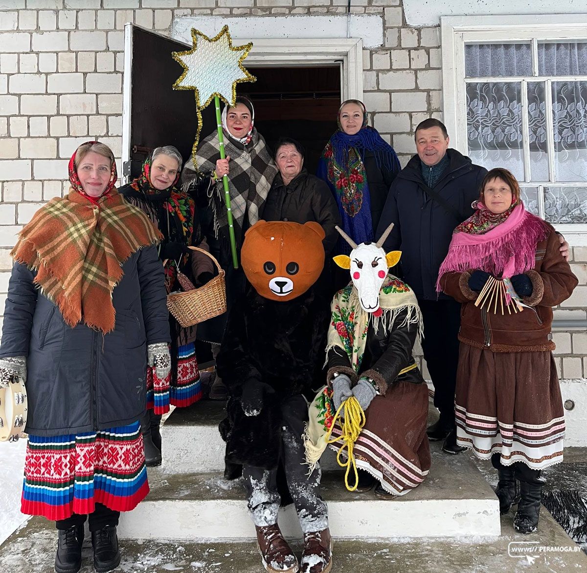 У Вязыні адбыўся традыцыйны абрад «Калядныя вешчуны»