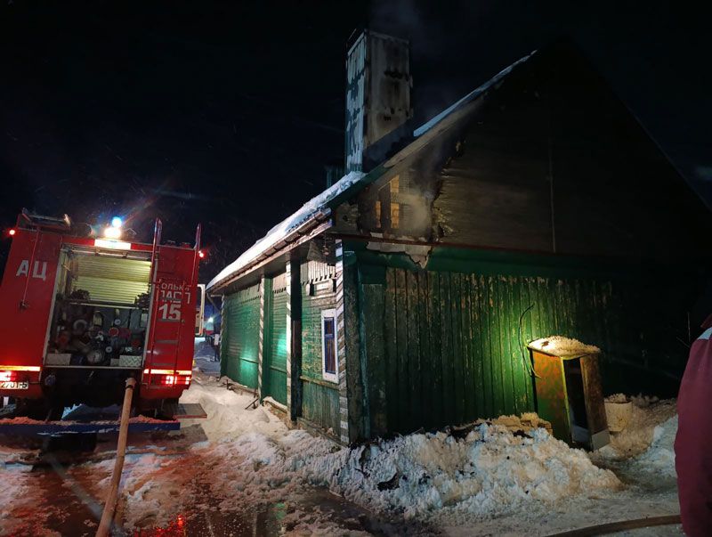 Жилой дом горел в Иже Вилейского района