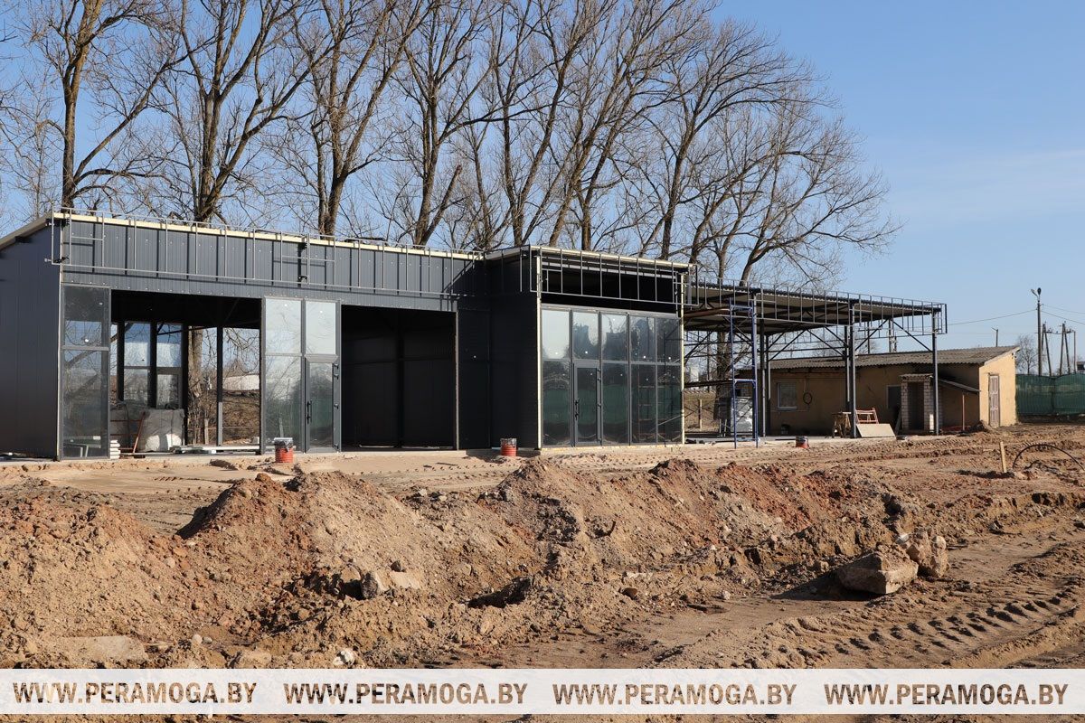 В Вилейке строится еще одна мойка самообслуживания