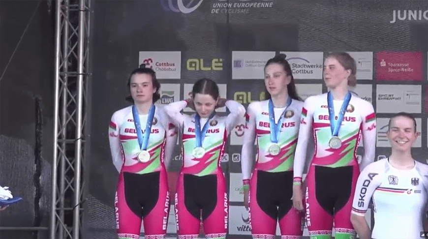 Велосипедистки из Беларуси стали вторыми в гонке преследования на чемпионате Европы-U23